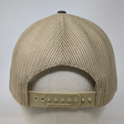 Richardson 112 Trucker Hat Brown One Size RGC Ram Sheep Forest Mesh Snapback