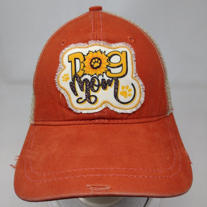 Dog Mom Strapback Trucker Hat Ponytail Multi One Size Southern Junkie