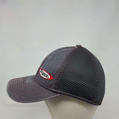 Pierce Mesh Back Fitted Hat Gray Large-XL Embroidered New Era 39Thirty