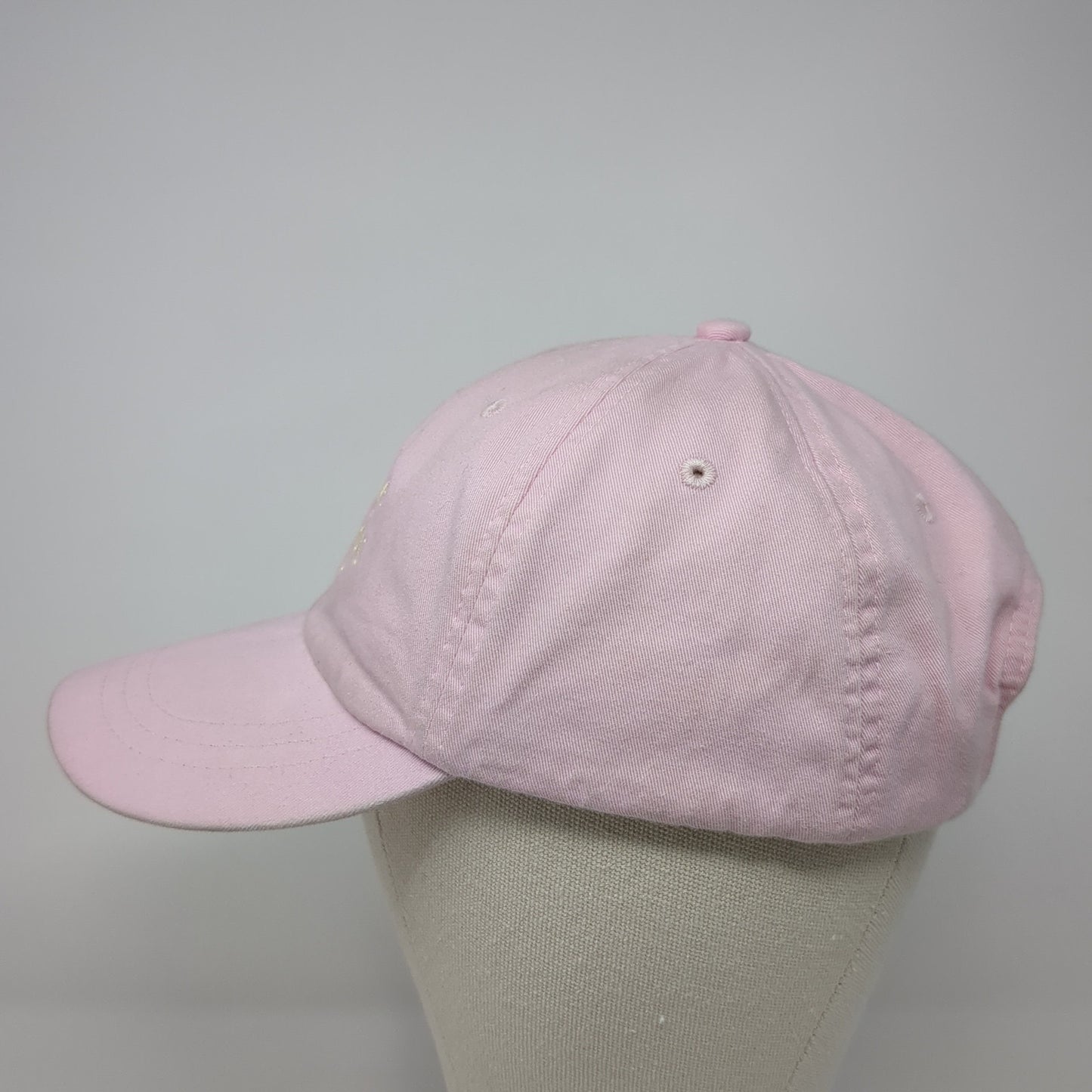 Adams Slideback Hat Pink One Size Adjustable Leather Strap Monogram