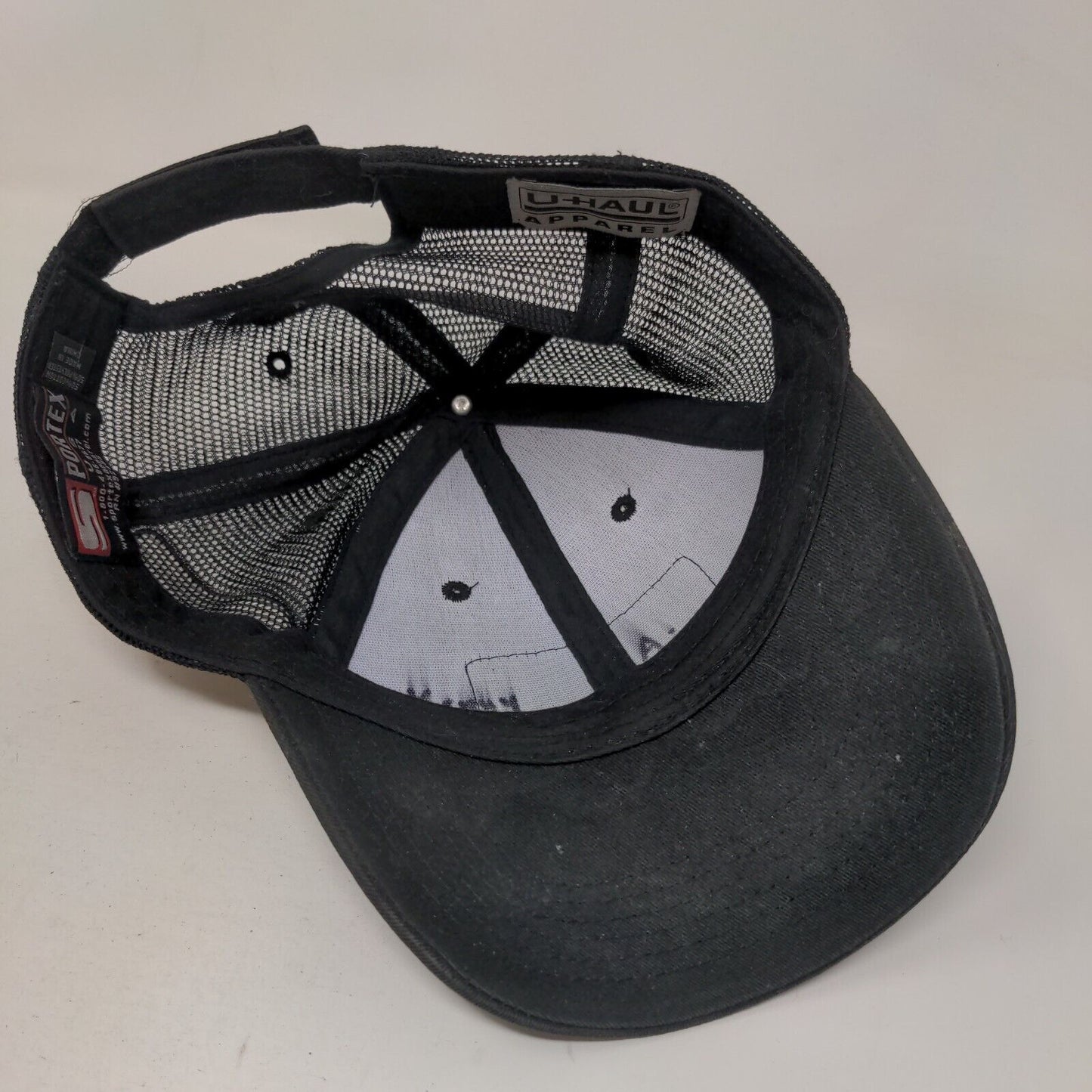 U-Haul 2018 Strapback Mesh Back Trucker Hat Black One Size Sportex