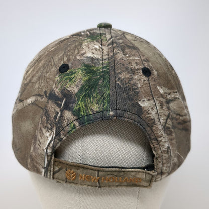 K-Products Baseball Cap Brown One Size New Holland Camo Embroidered Logo Hat