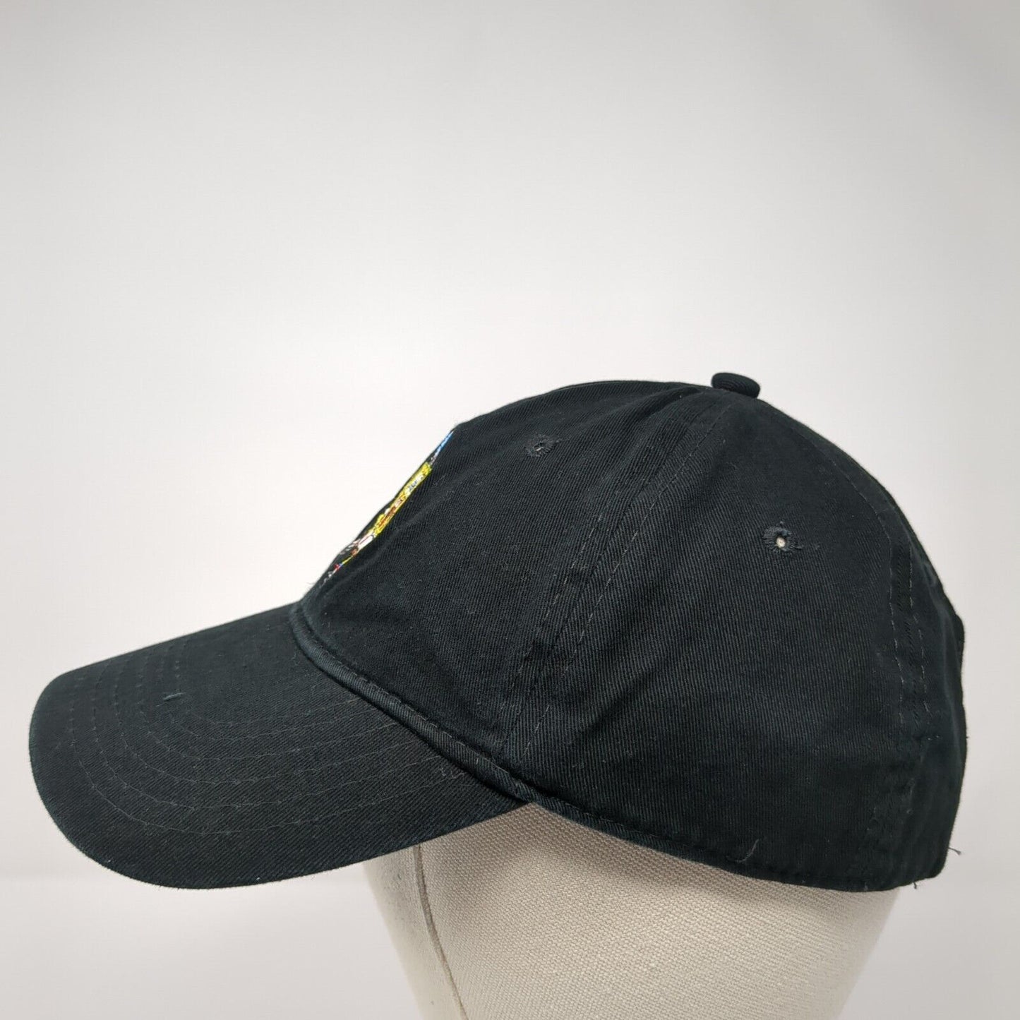 SpongeBob SquarePants Slideback Hat Black One Size 6 Panel Nickelodeon
