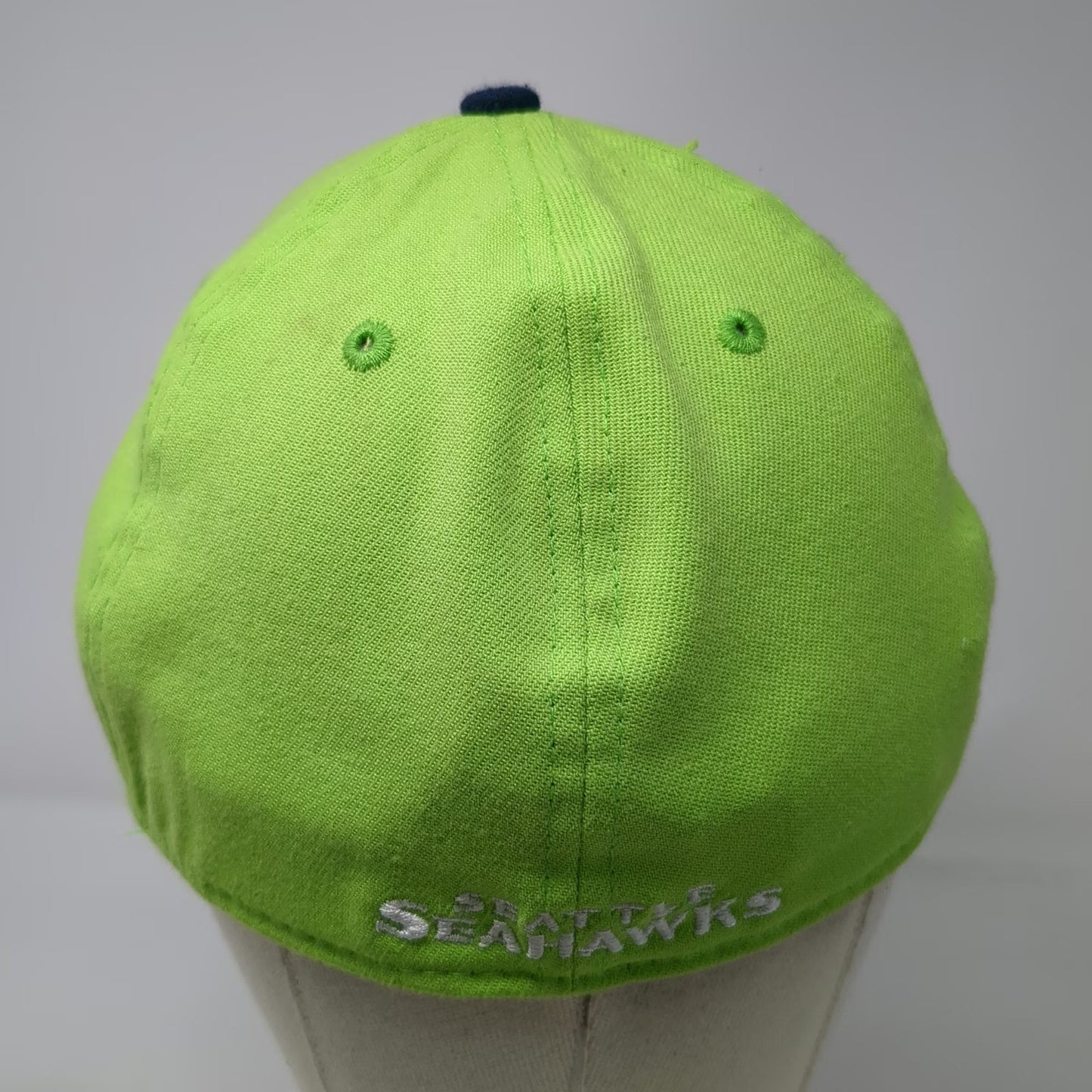 Seattle Seahawks NFL New Era XL Green Blue Baseball Cap Stretch Fit 39THIRTY Hat