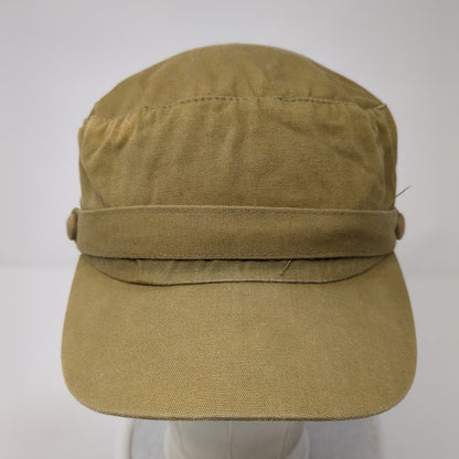 Unbranded Cadet Army Cap Brown One Size Stretch Lightweight Blank Cotton