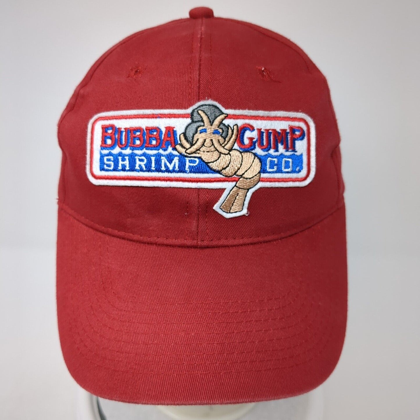Bubba Gump Shrimp Co. Snapback Hat Red OS Adjustable Embroidered 6 Panel