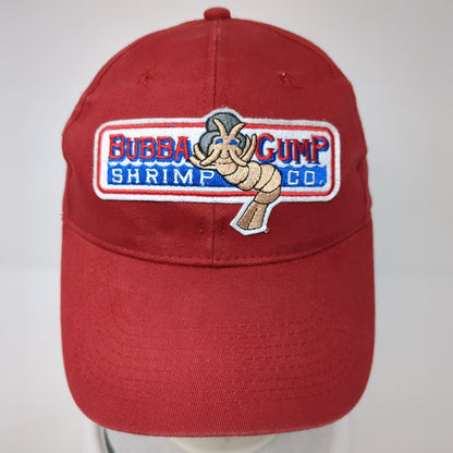 Bubba Gump Shrimp Co. Snapback Hat Red OS Adjustable Embroidered 6 Panel