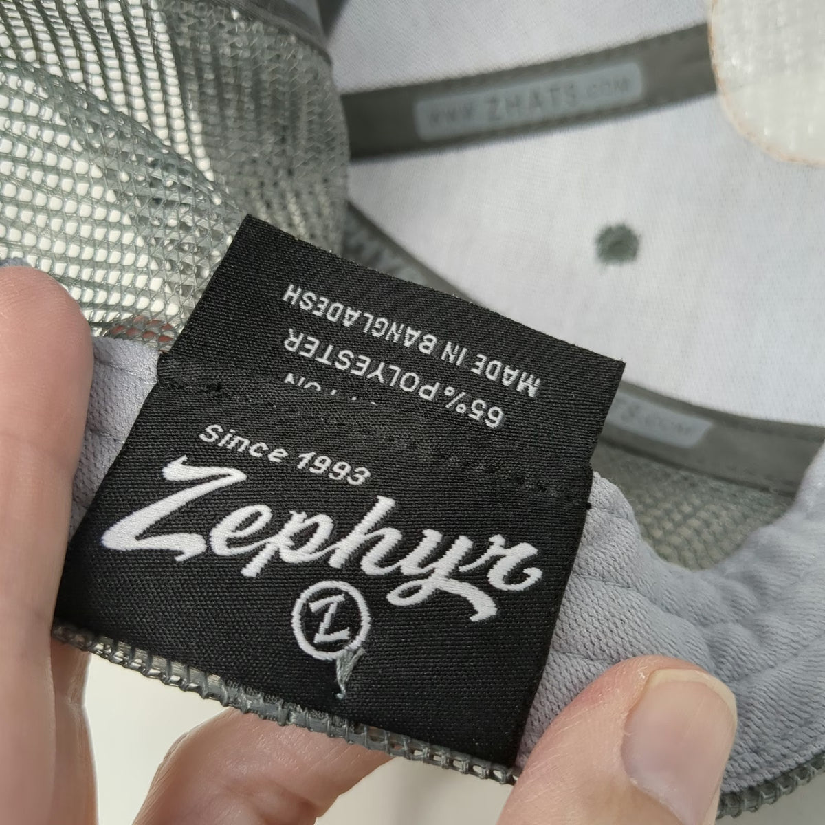 Zephyr Trucker Hat Gray One Size Bullards Bar Reservoir CA Wave Patch Snapback