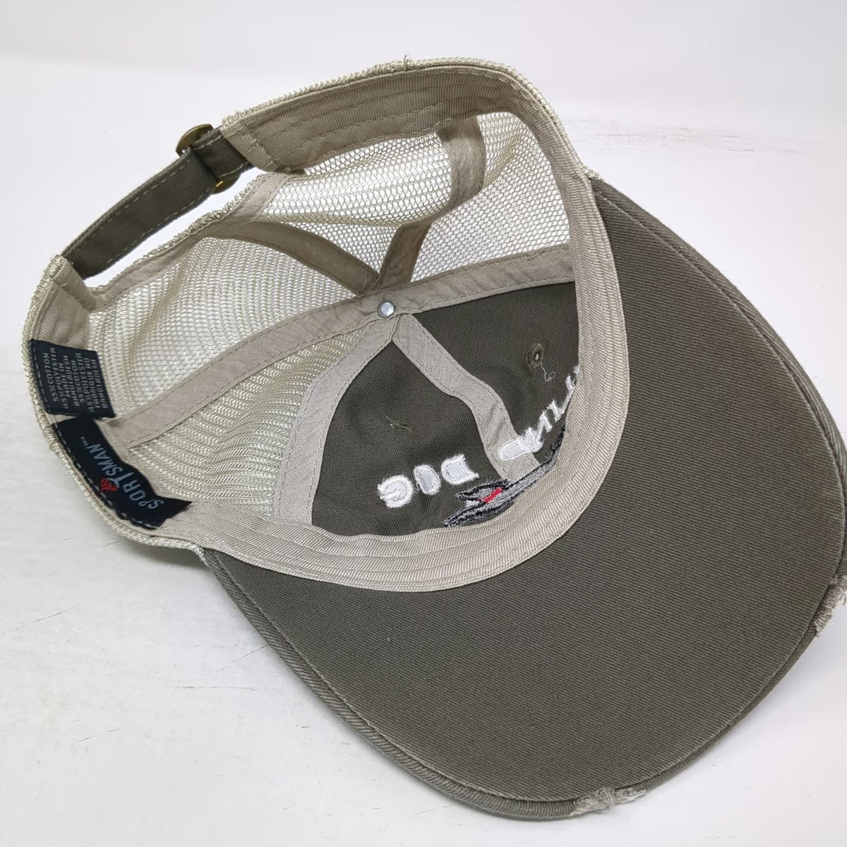 Sportsman Baseball Cap Brown One Size Blind Dog Park City Mesh Restaurant Hat