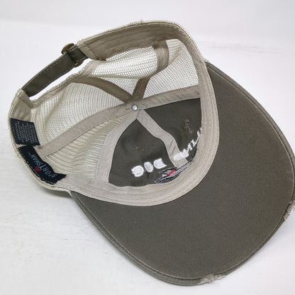 Sportsman Baseball Cap Brown One Size Blind Dog Park City Mesh Restaurant Hat