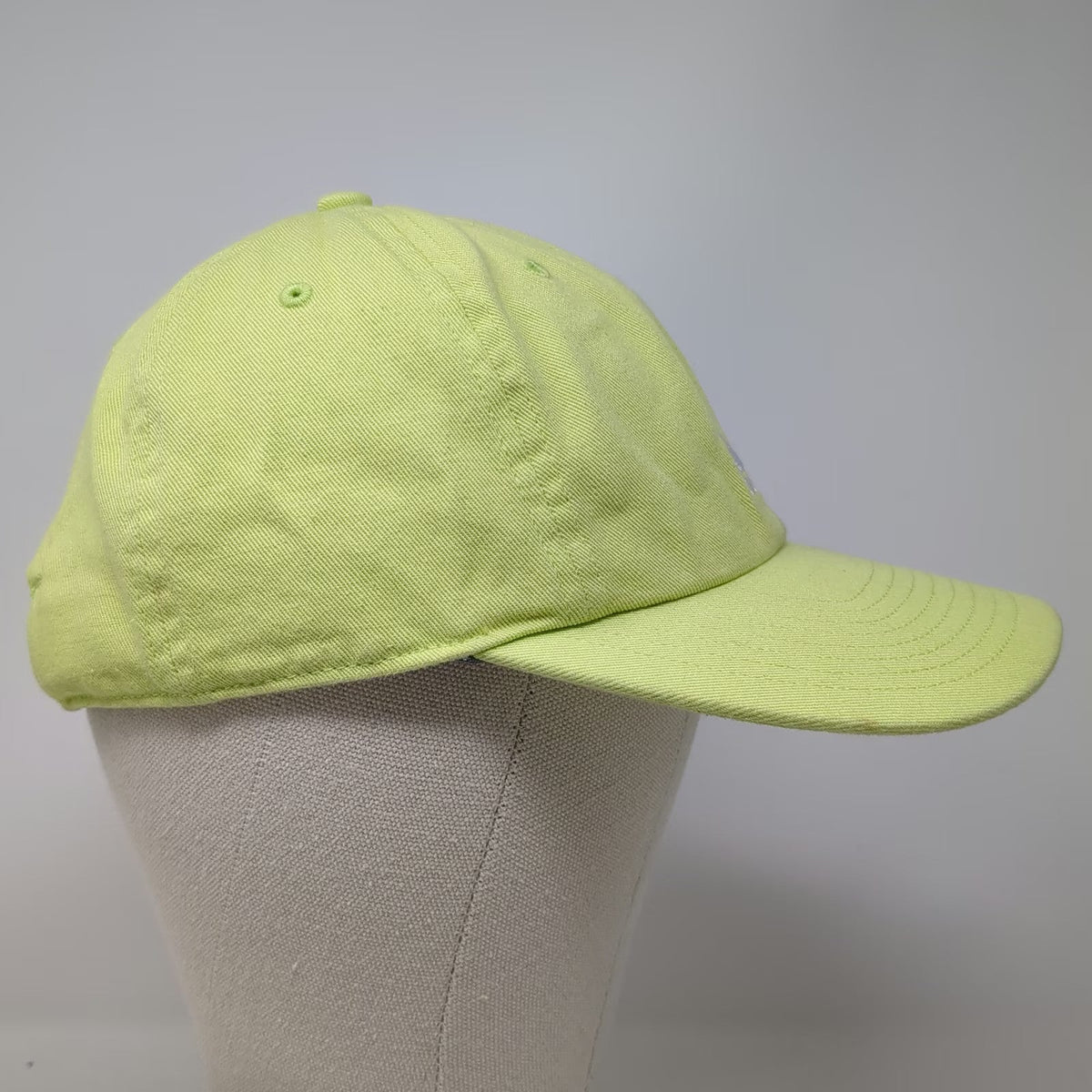 Adidas Baseball Cap Green One Size Cotton Logo Adjustable Slideback Strap Hat
