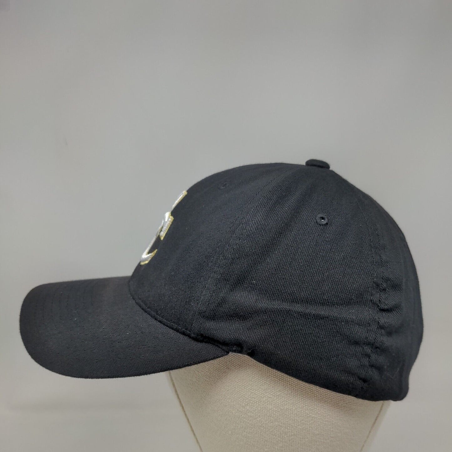 CC Fitted Hat Black M-L Embroidered Pro 185 Flexfit ProCotton Richardson