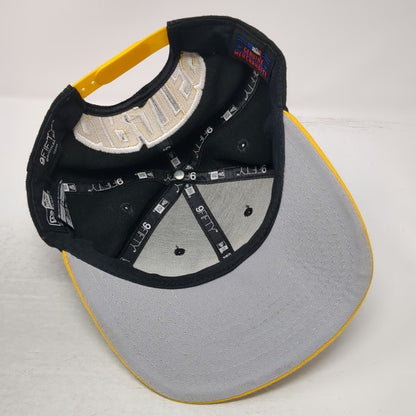New Era MLB Pittsburgh Pirates Snapback Hat Black Yellow One Size 9FIFTY Brim