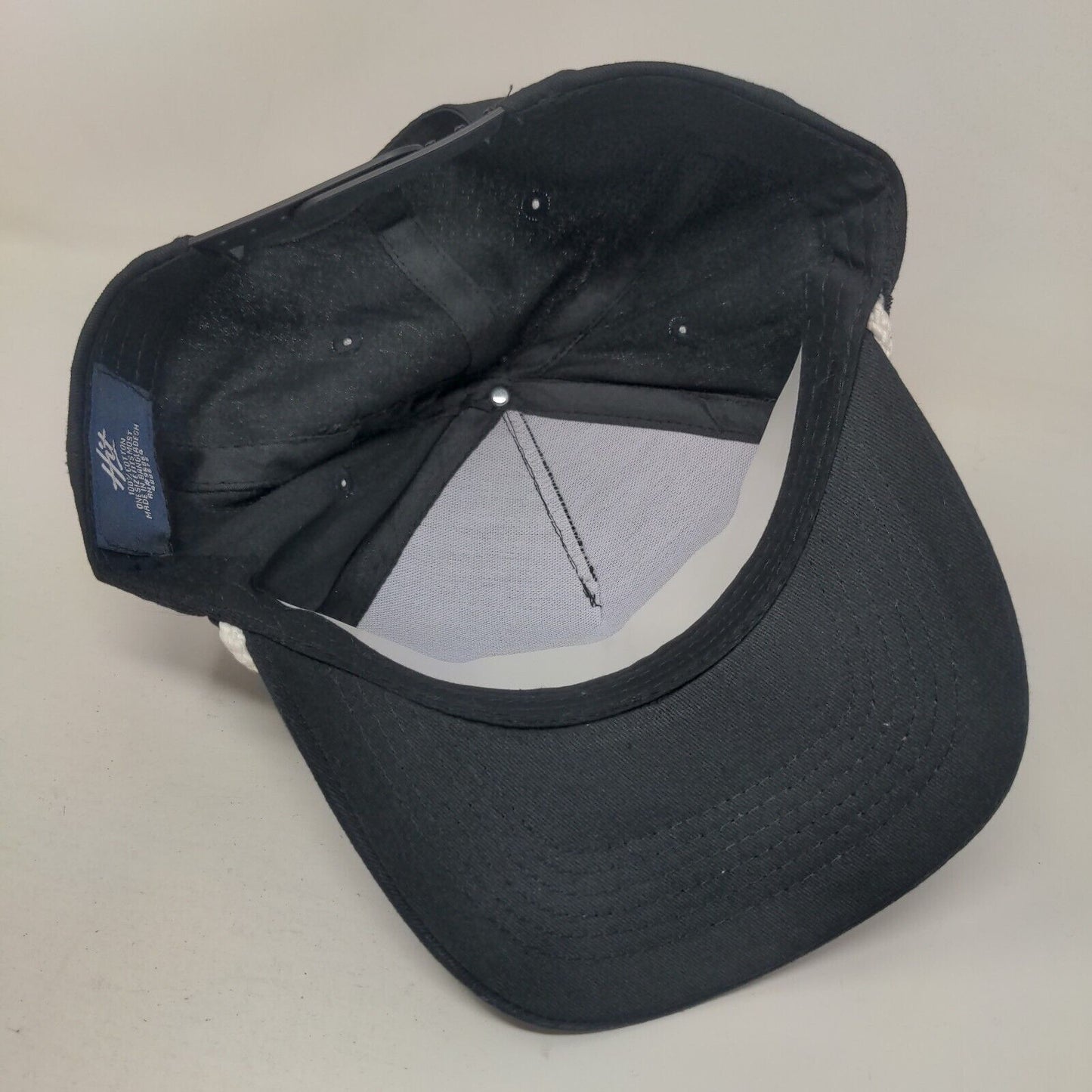 Michigan Snapback Rope Hat Black OSFM Adjustable 5 Panel Hit