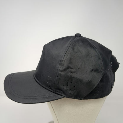 CODEOFBELL 5 Panel Black Hat One Size Recycled Polyester Laser Cut Reflective