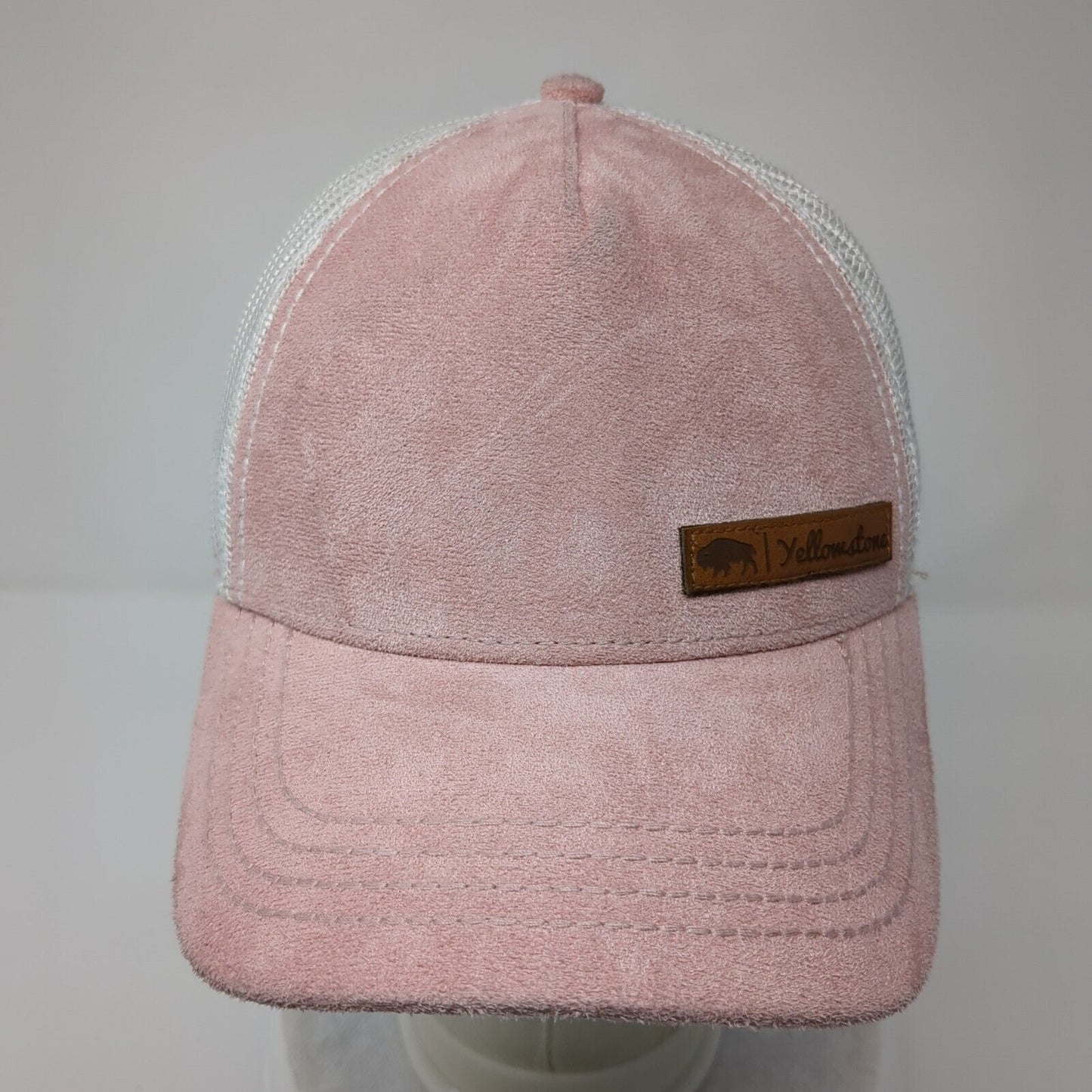 Yellowstone Snapback Trucker Hat Pink OSFA Adjustable Mesh Back Legacy Polyester