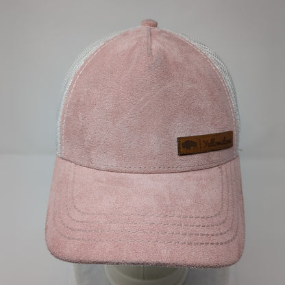 Yellowstone Snapback Trucker Hat Pink OSFA Adjustable Mesh Back Legacy Polyester