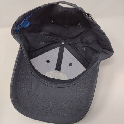 Port Authority Slideback Hat Gray OSFA Embroidered Logo Adjustable