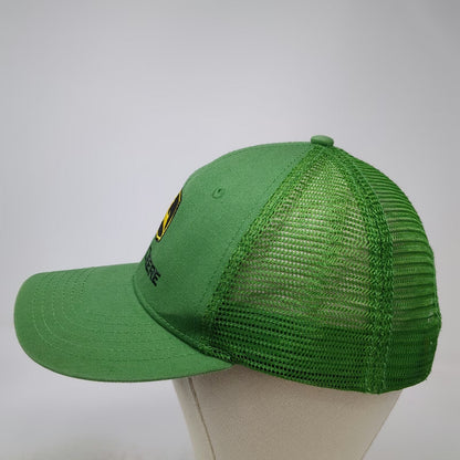 John Deere Trucker Hat Green One Size Mesh Snapback Agriculture Farm Logo Hat