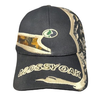 Mossy Oak Strapback Hat Multicolor One Size Embroidered Camouflage 6 Panel