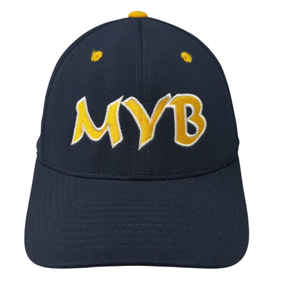 MYB Fitted Hat Blue 7 3/8 Embroidered Letters Pacific Headwear Outdoor