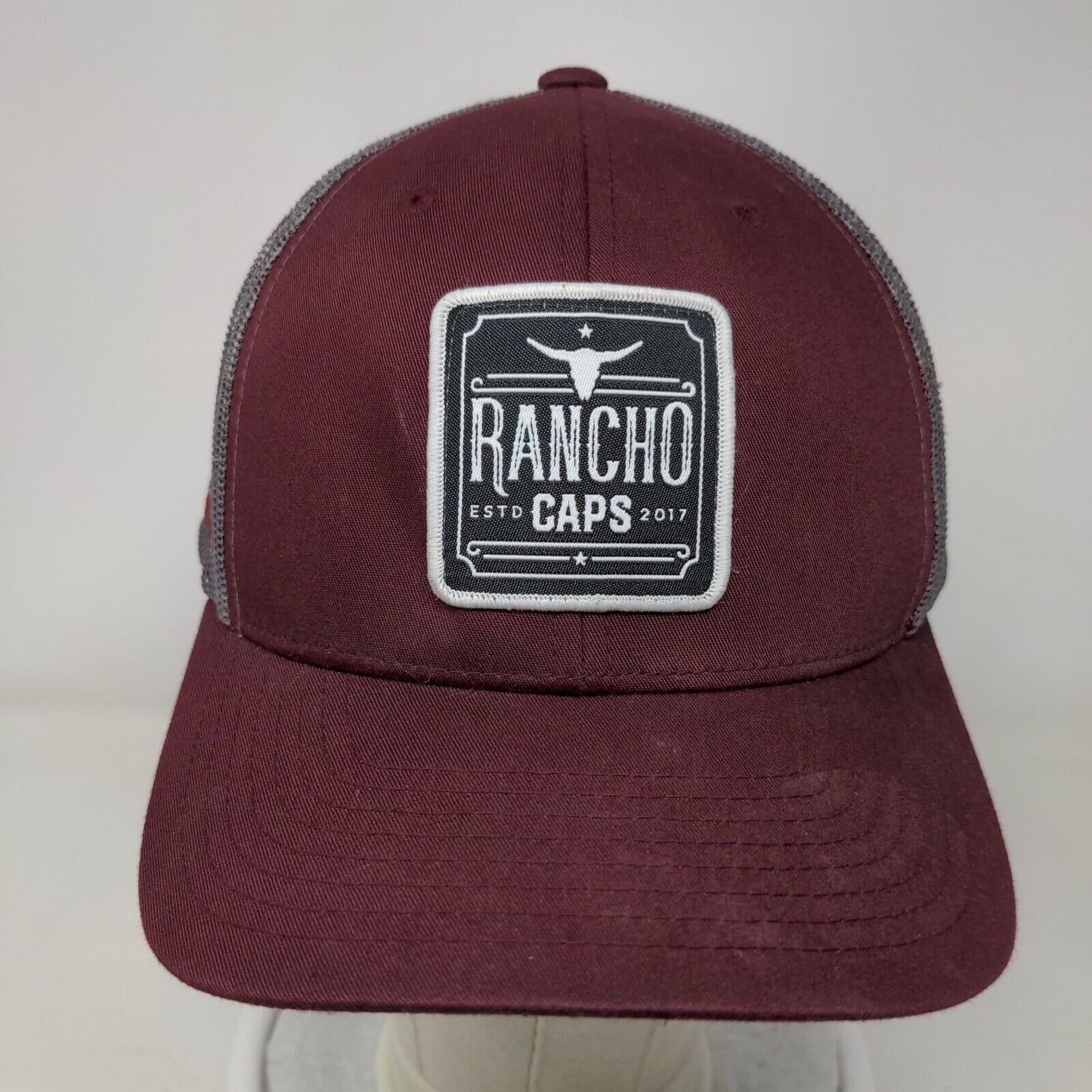 Rancho Caps Snapback Mesh Back Trucker Hat Multi One Size Colorblock