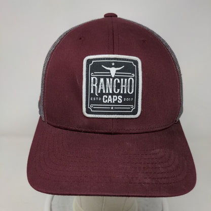 Rancho Caps Snapback Mesh Back Trucker Hat Multi One Size Colorblock