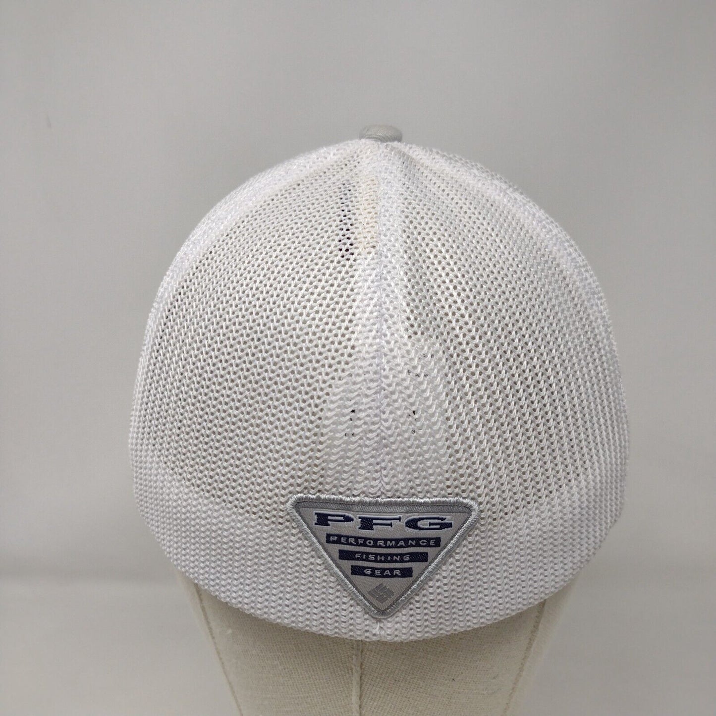 Fish Flag Fitted Mesh Back Trucker Hat Multi S/M Flexfit Columbia PFG