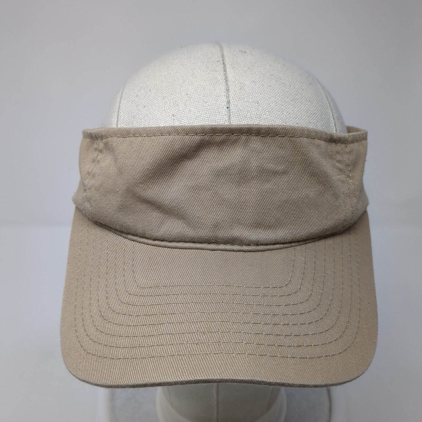 Signatures Slideback Sun Visor Hat Tan One Size Adjustable Lightweight Blank