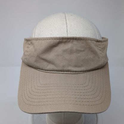 Signatures Slideback Sun Visor Hat Tan One Size Adjustable Lightweight Blank