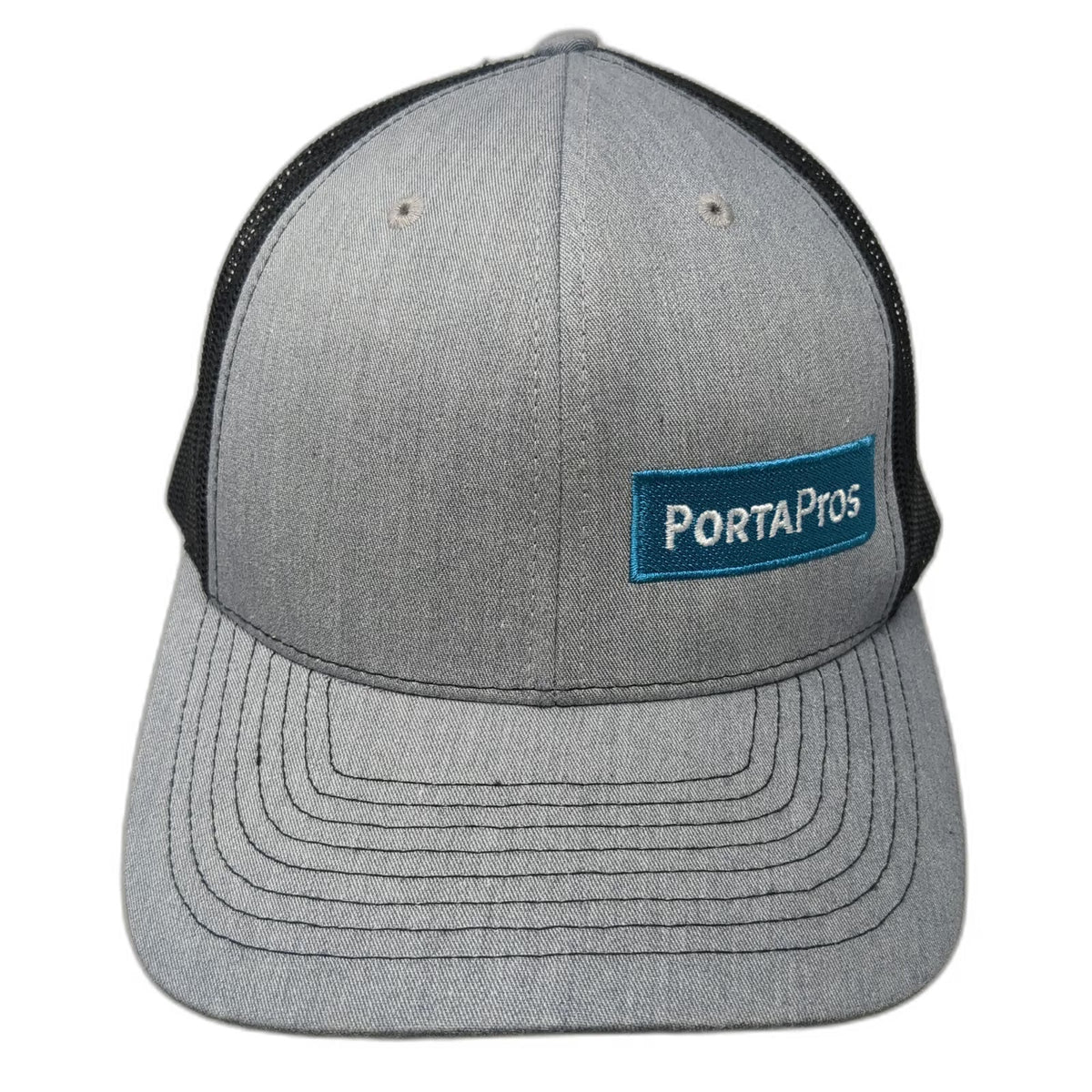 Richardson Trucker Hat Gray One Size Snapback Portapros Mesh Patch Logo Hat