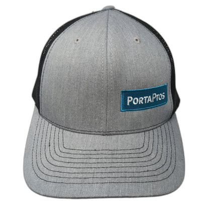 Richardson Trucker Hat Gray One Size Snapback Portapros Mesh Patch Logo Hat