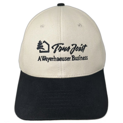 Logo World Trus Joist Beige Black One Size Baseball Cap Hat Weyerhaeuser Flag