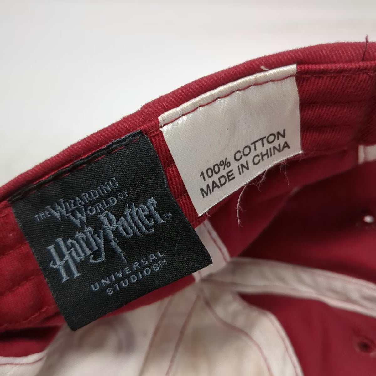 Universal Studios Gryffindor Baseball Cap Red White One Size Strapback Lion Hat