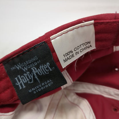 Universal Studios Gryffindor Baseball Cap Red White One Size Strapback Lion Hat