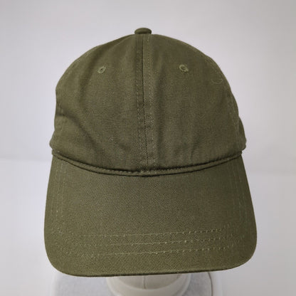 Universal Thread Slideback Hat Green One Size Adjustable Vented Holes Blank