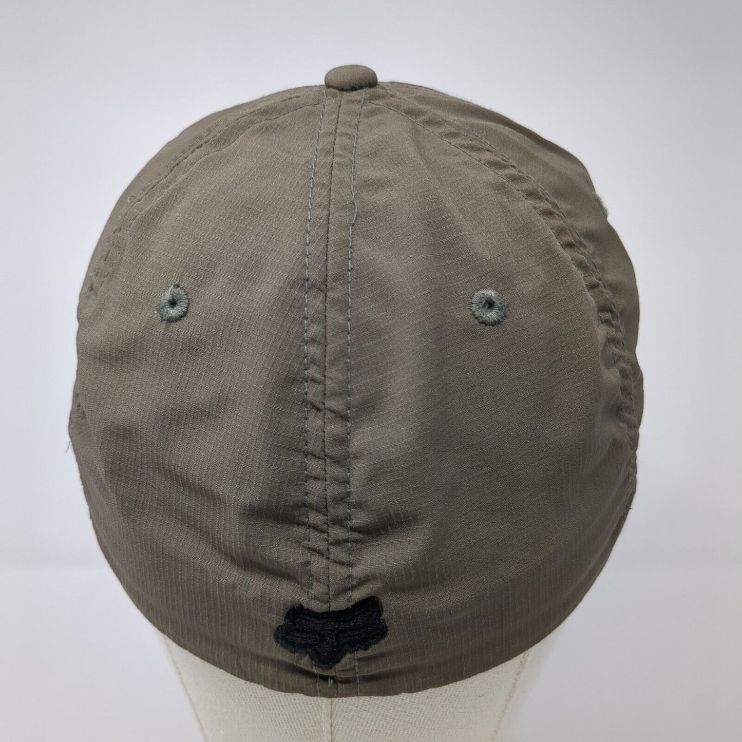 Fox Head Flag Fitted Hat Brown Small/Medium Solid 6 Panel Outdoor