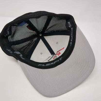 QRS Quality Restoration Services Fitted Trucker Hat Gray S/M Port Authority