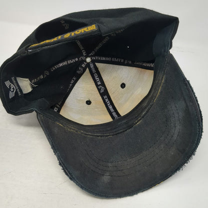 Rapid Dominance Baseball Cap Black One Size Desert Storm Veteran Ribbon Hat