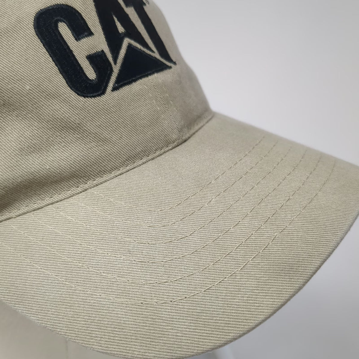 Caterpillar CAT G-Series Bulldozer Hat Beige One Size Baseball Cap Slideback