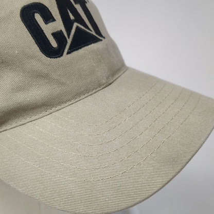 Caterpillar CAT G-Series Bulldozer Hat Beige One Size Baseball Cap Slideback