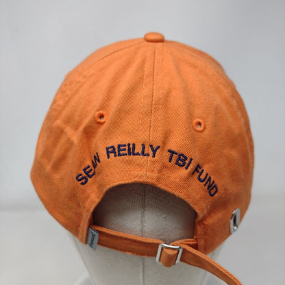 Sean Reilly TBI Fund Slideback Hat Orange OSFA Golf Clover Logo Embroidered