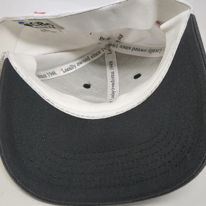 CBC Baseball Cap Gray M American Owned PRM Logo Honeycomb Mesh Stretch Fit Hat