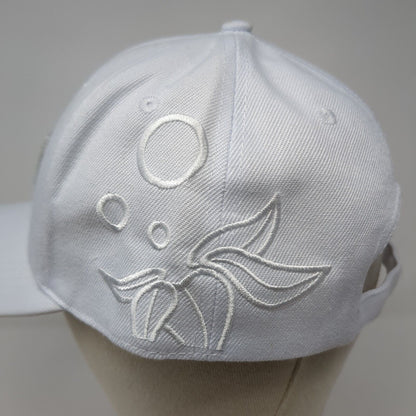 EBCREATE Patch Slideback Hat White One Size Adjustable Embroidered