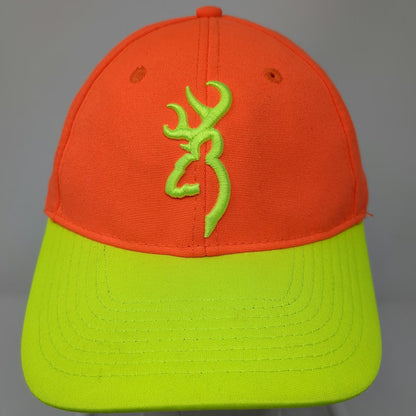 Browning Baseball Cap Orange Green One Size Buckmark Logo Outdoors Hunting Hat