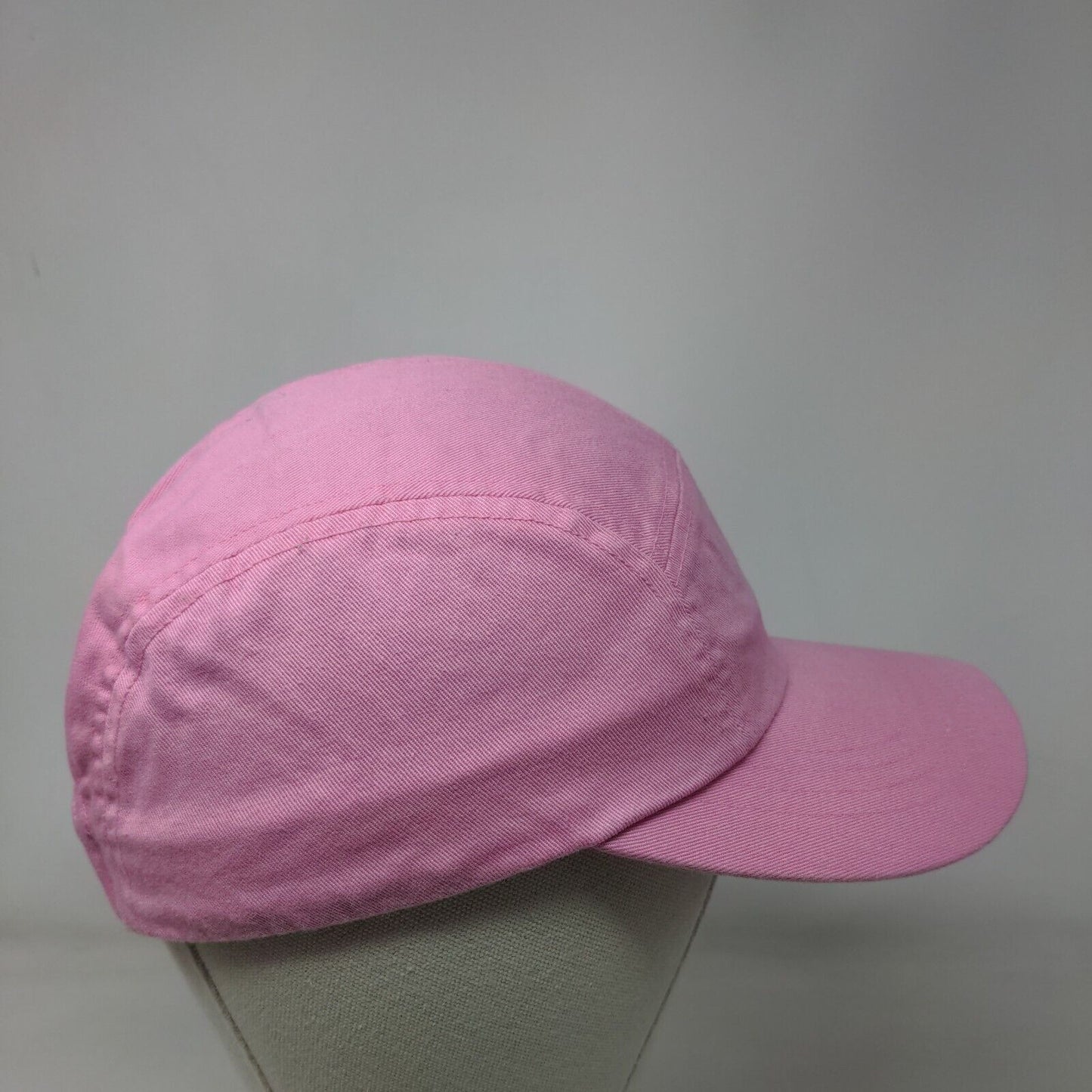 Faded Glory Strapback 5 Panel Cap Pink One Size Adjustable Lightweight Blank