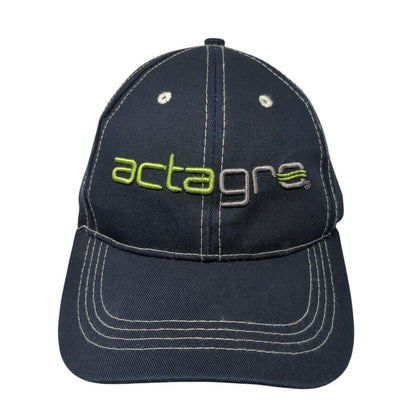 Actagro Strapback Hat Blue One Size Adjustable Embroidered 6 Panel