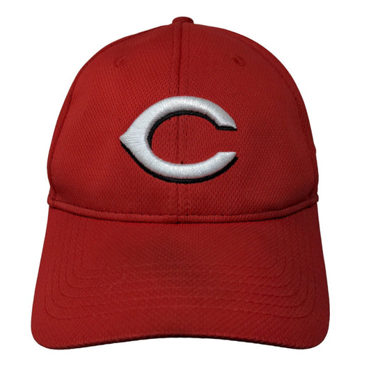 OC Sports Men's Strapback Hat Red Size OSFM Embroidered Cincinnati Reds Logo