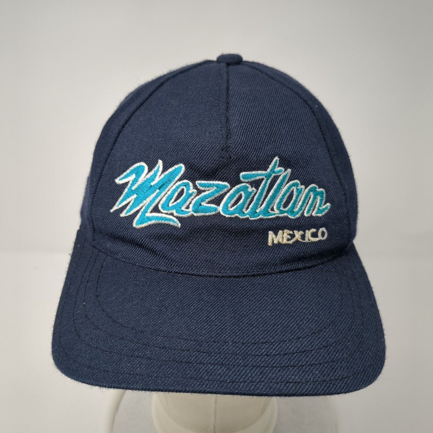 Mazatlan Mexico Strapback Hat Blue One Size Adjustable Embroidered 6 Panel