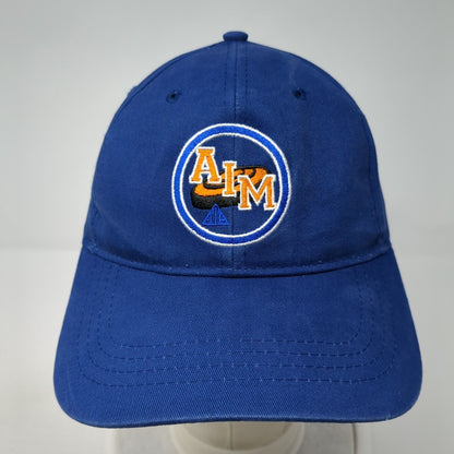 AIM Coach Strapback Hat Blue One Size Adjustable Embroidered Cap America